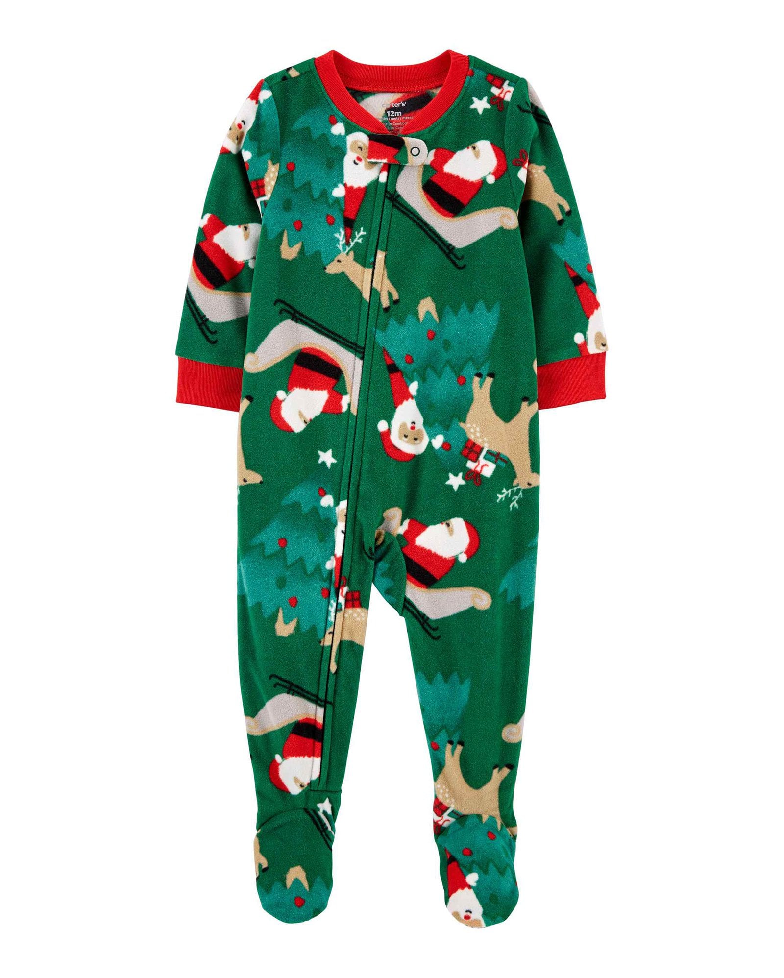 Pijamas de Navidad para niños, pijamas de Papá Noel para niños y