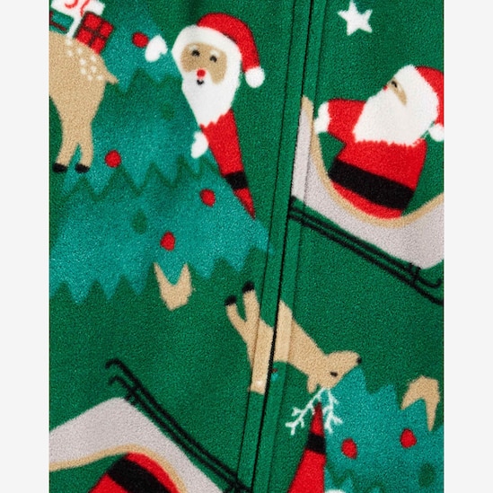 Macacão pijama bebê de papai noel verde | Carter's