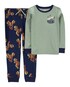 Pijama longo infantil 2 peças motociclista azul | Carter's