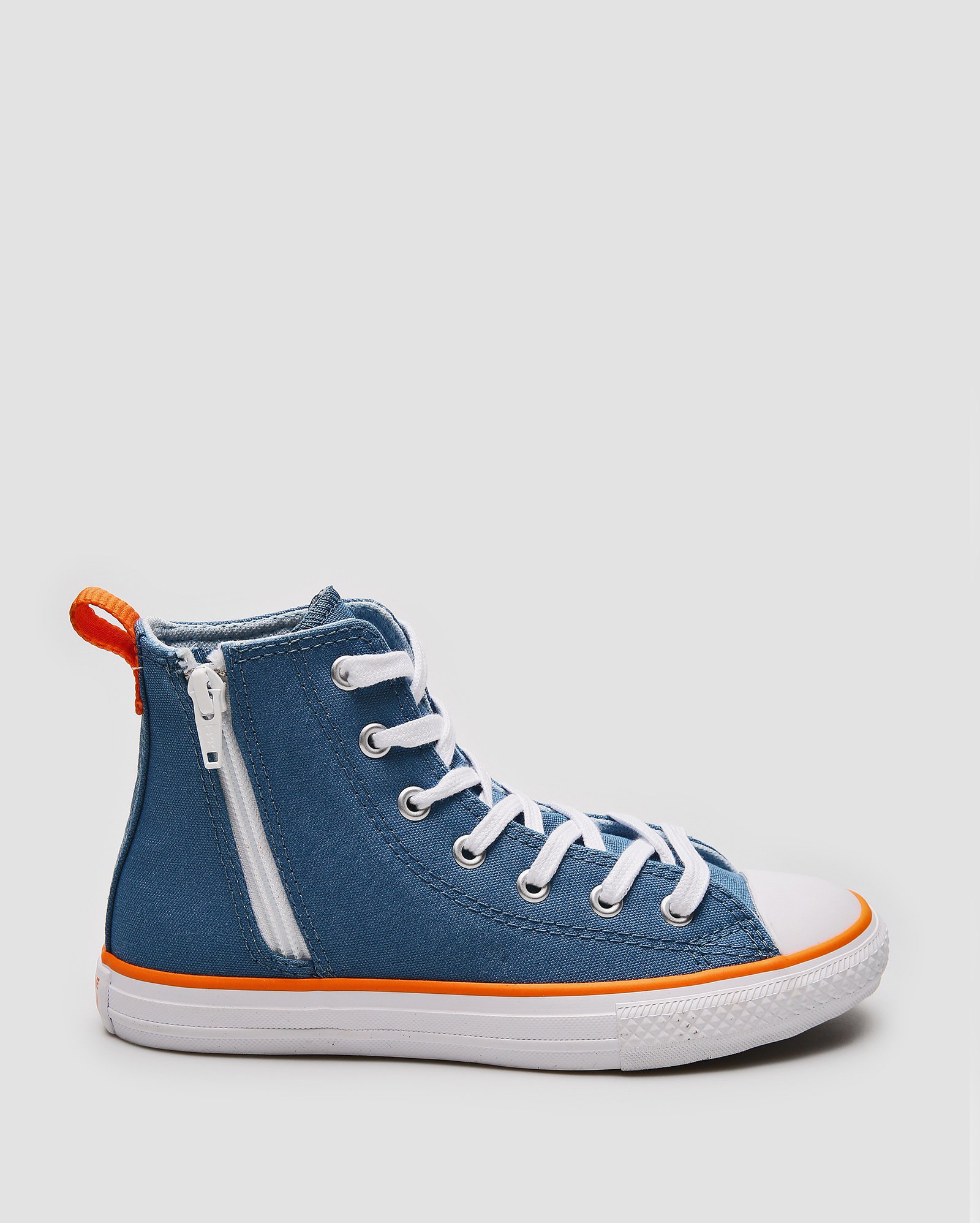 Tênis Chuck Taylor cano médio com zíper azul | Converse All Star
