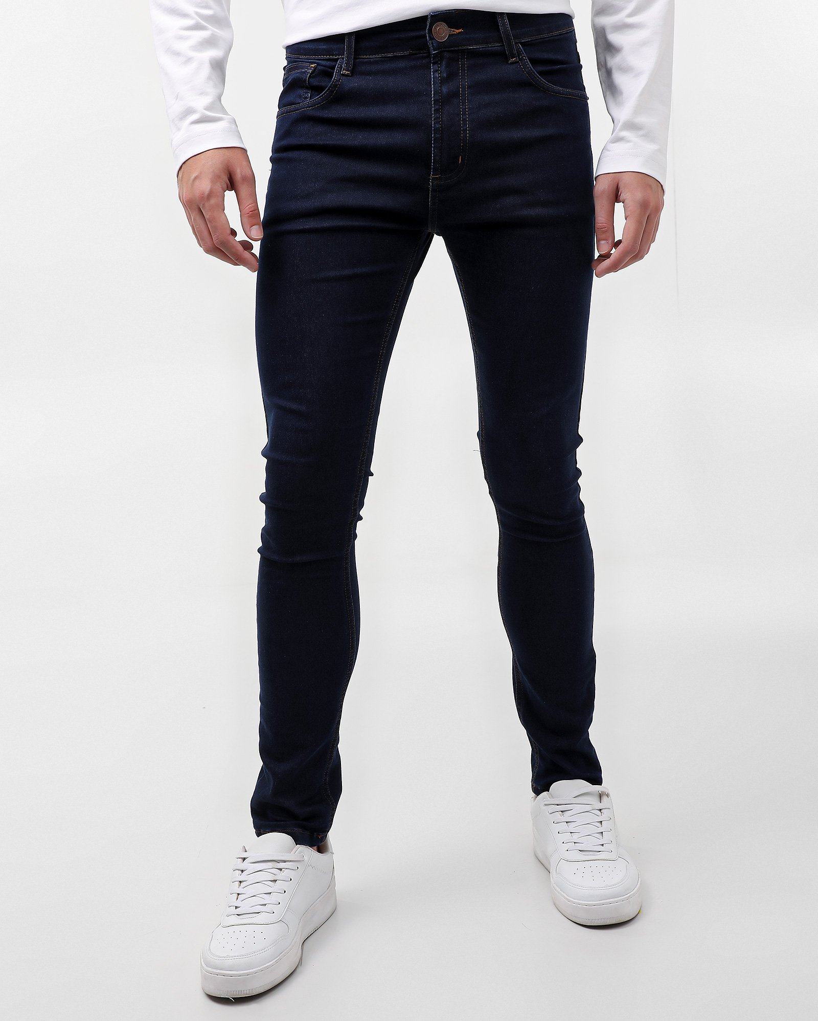 Calça jeans masculina super skinny com passantes - Jeans Médio | Pool Jeans — foto 4