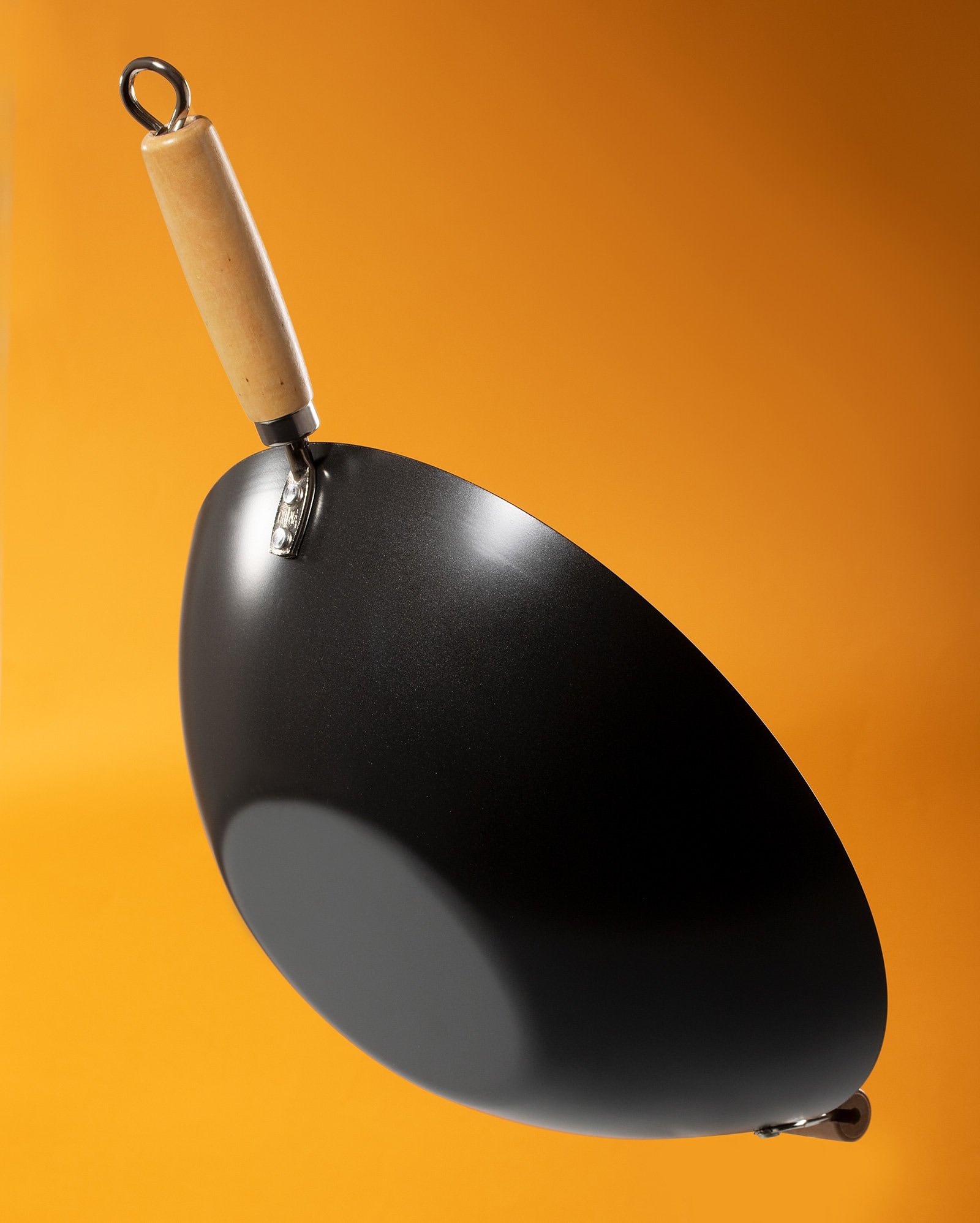 Riachuelo | Panela wok oriental aço carbono antiaderente preta | Oster