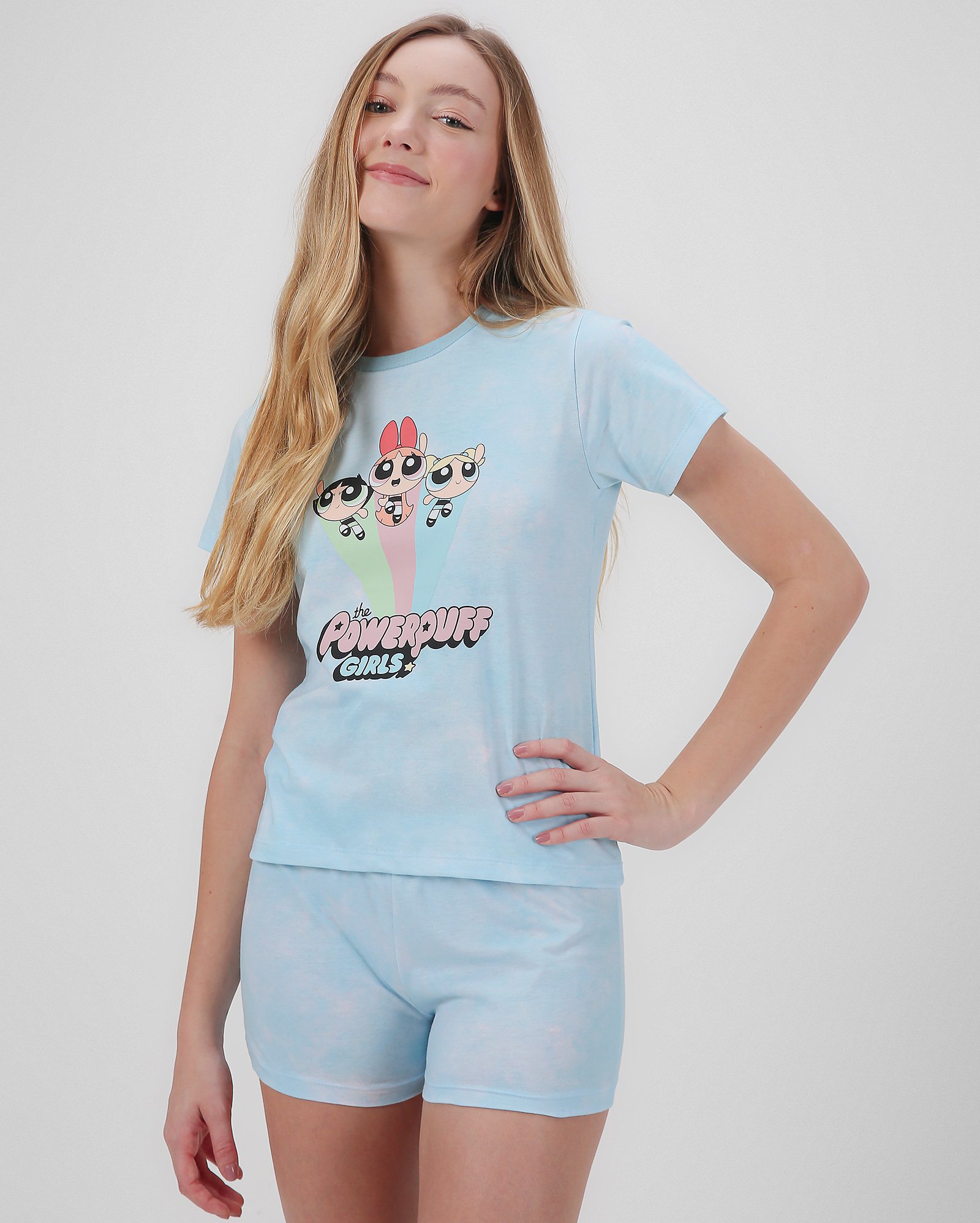 Riachuelo | Pijama curto juvenil As Meninas Superpoderosas azul ...