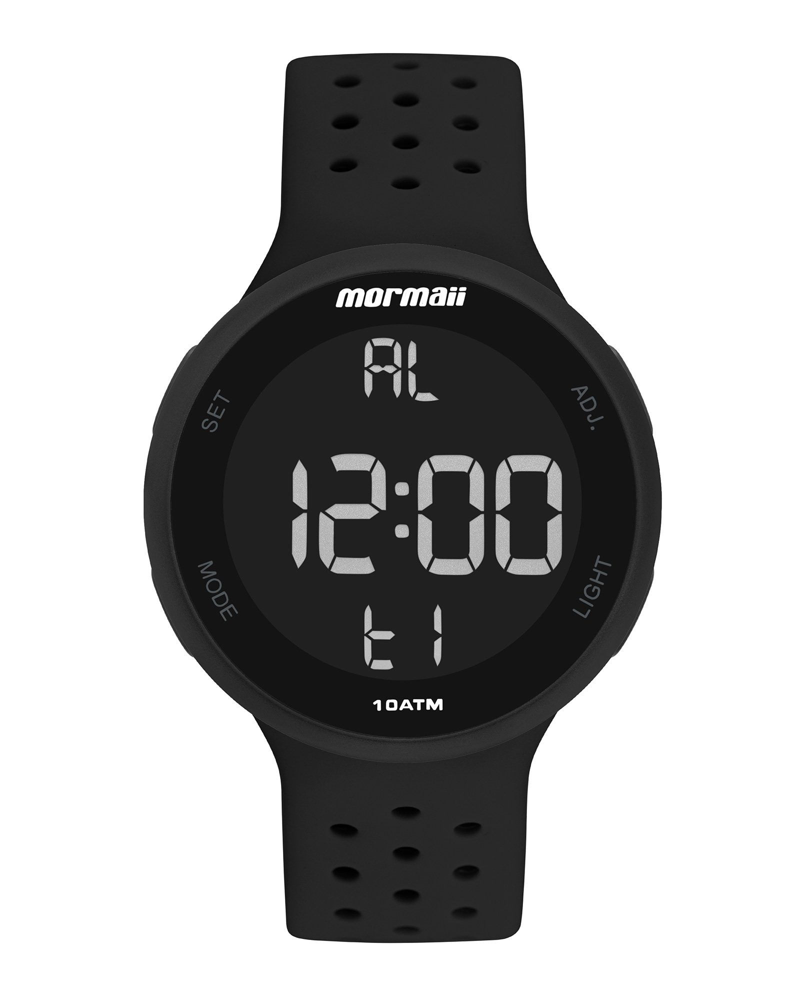 Relógio digital unissex MO7700AA/8P preto | Mormaii