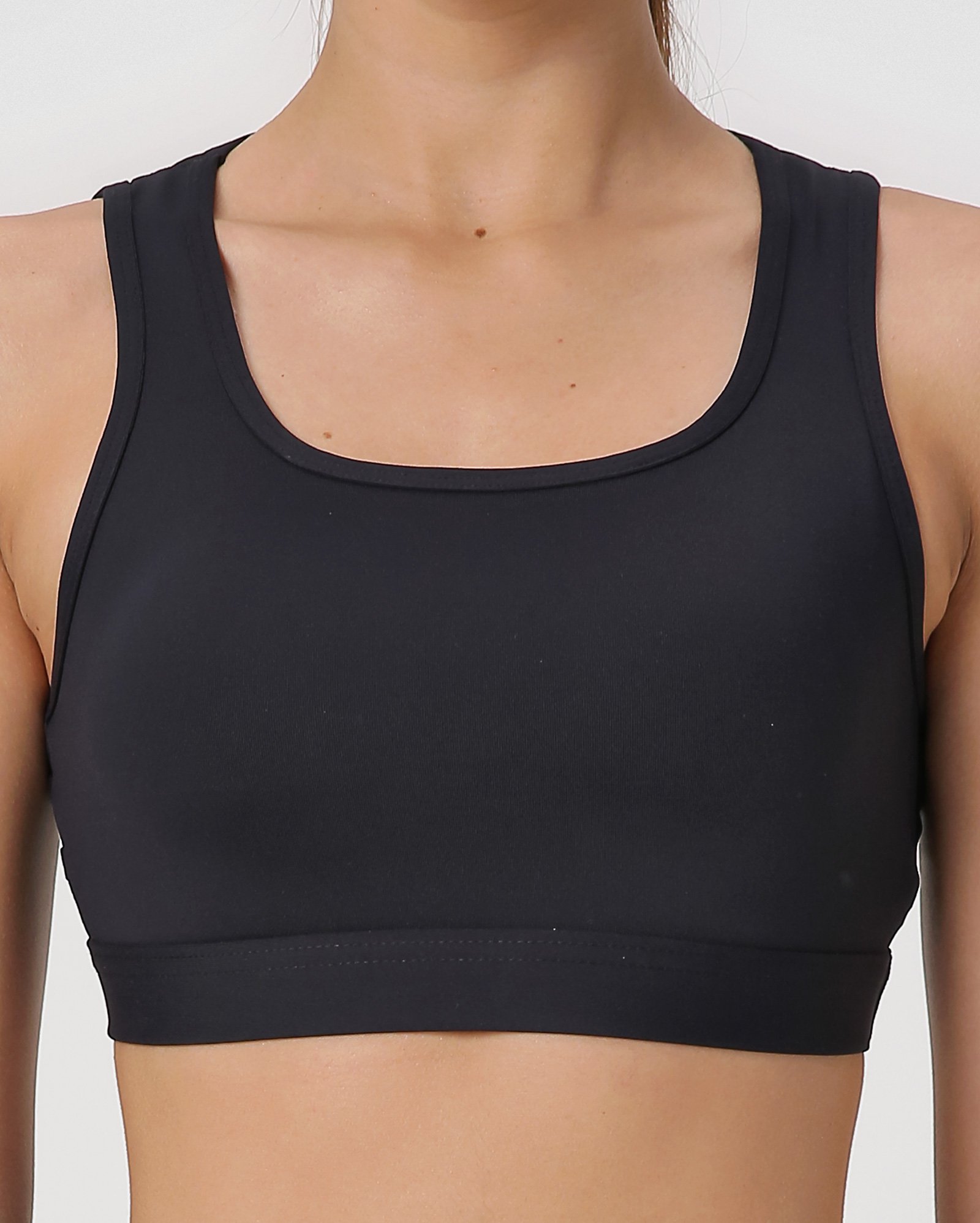 Riachuelo top esportivo poliamida com refletivo preto bodywork by