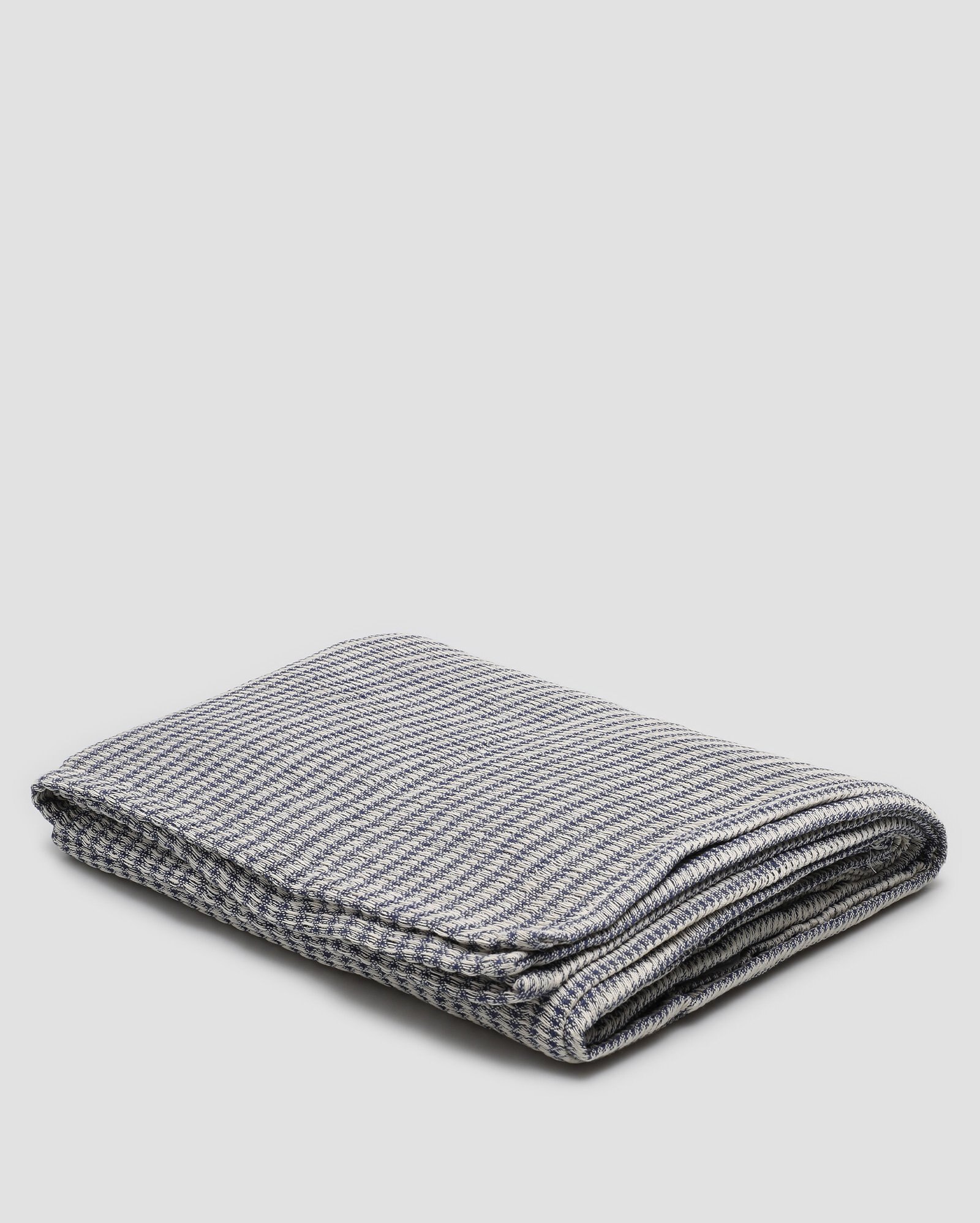 Manta decorativa 135x140cm waffle azul | Casa Riachuelo