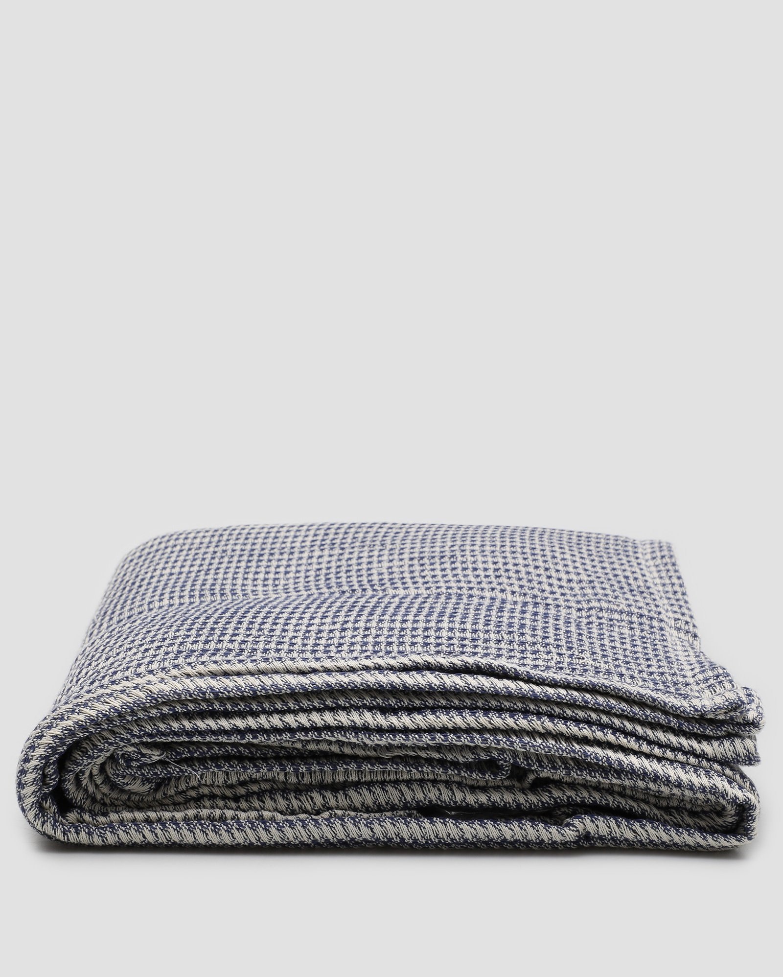 Manta decorativa 135x140cm waffle azul | Casa Riachuelo