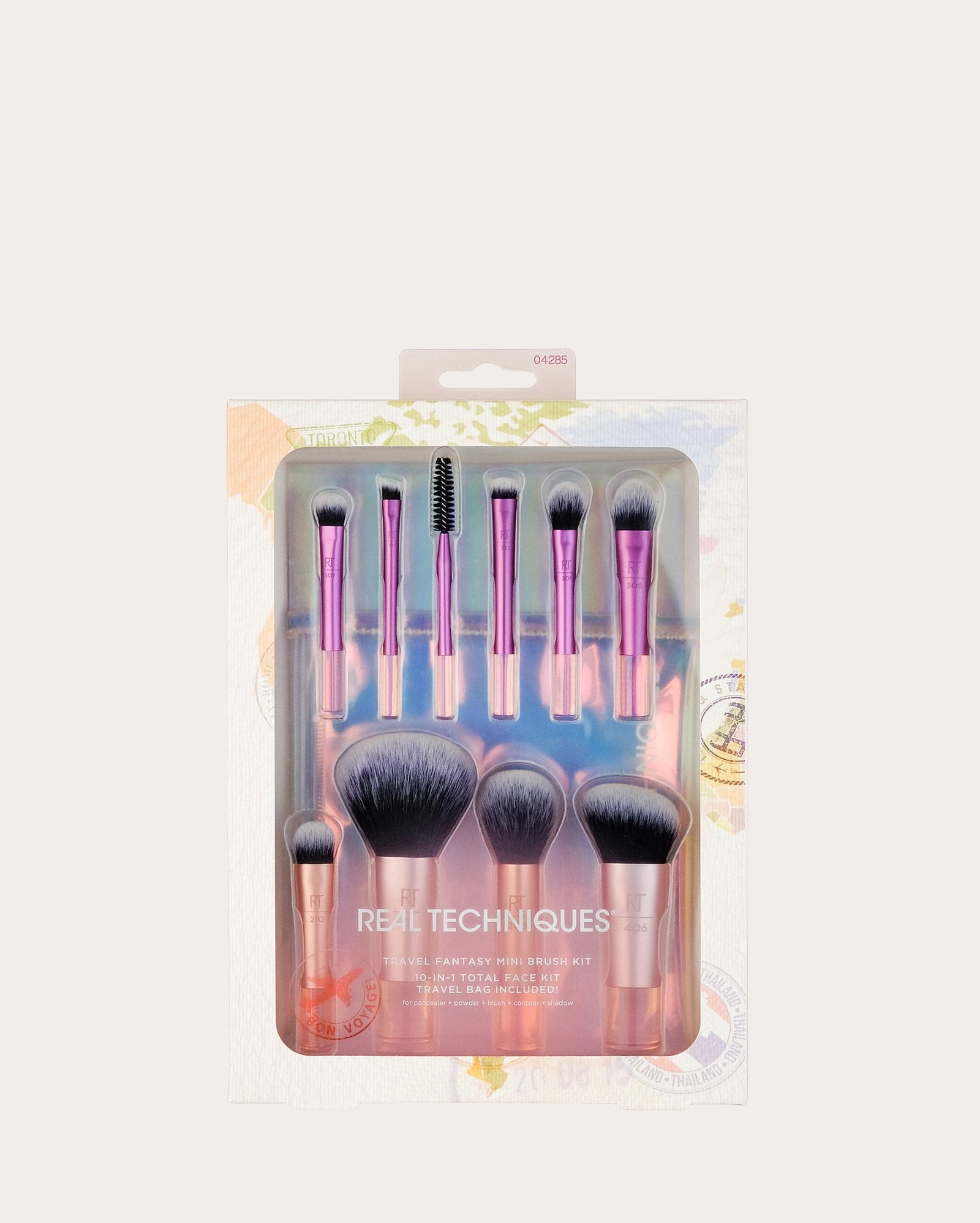 Kit pincéis travel fantasy mini brush 10 peças | Real Techniques