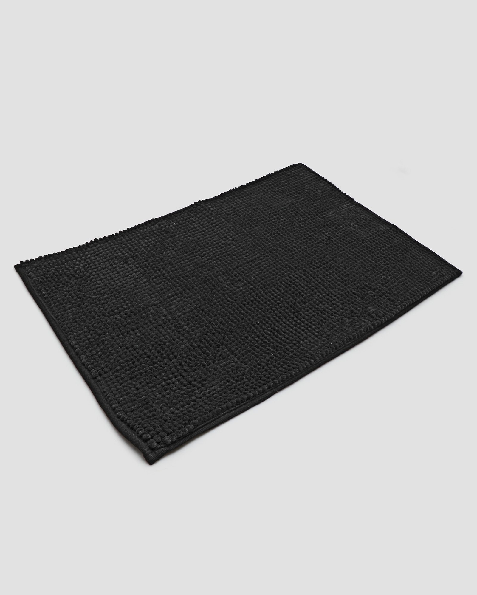 Tapete de banheiro chenille preto | Casa Riachuelo