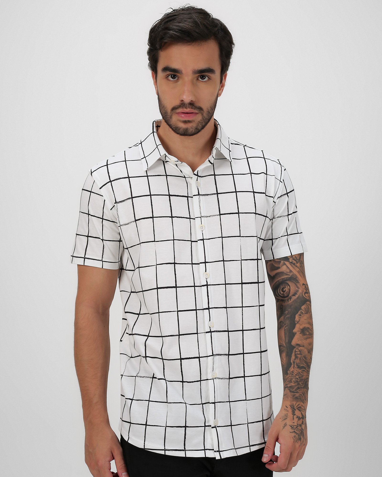 Camisa masculina riscos branca | Original by Riachuelo