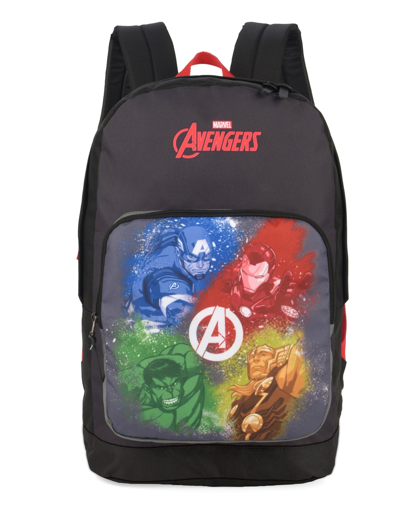 Riachuelo | Mochila Os Vingadores com bolso preta | Marvel