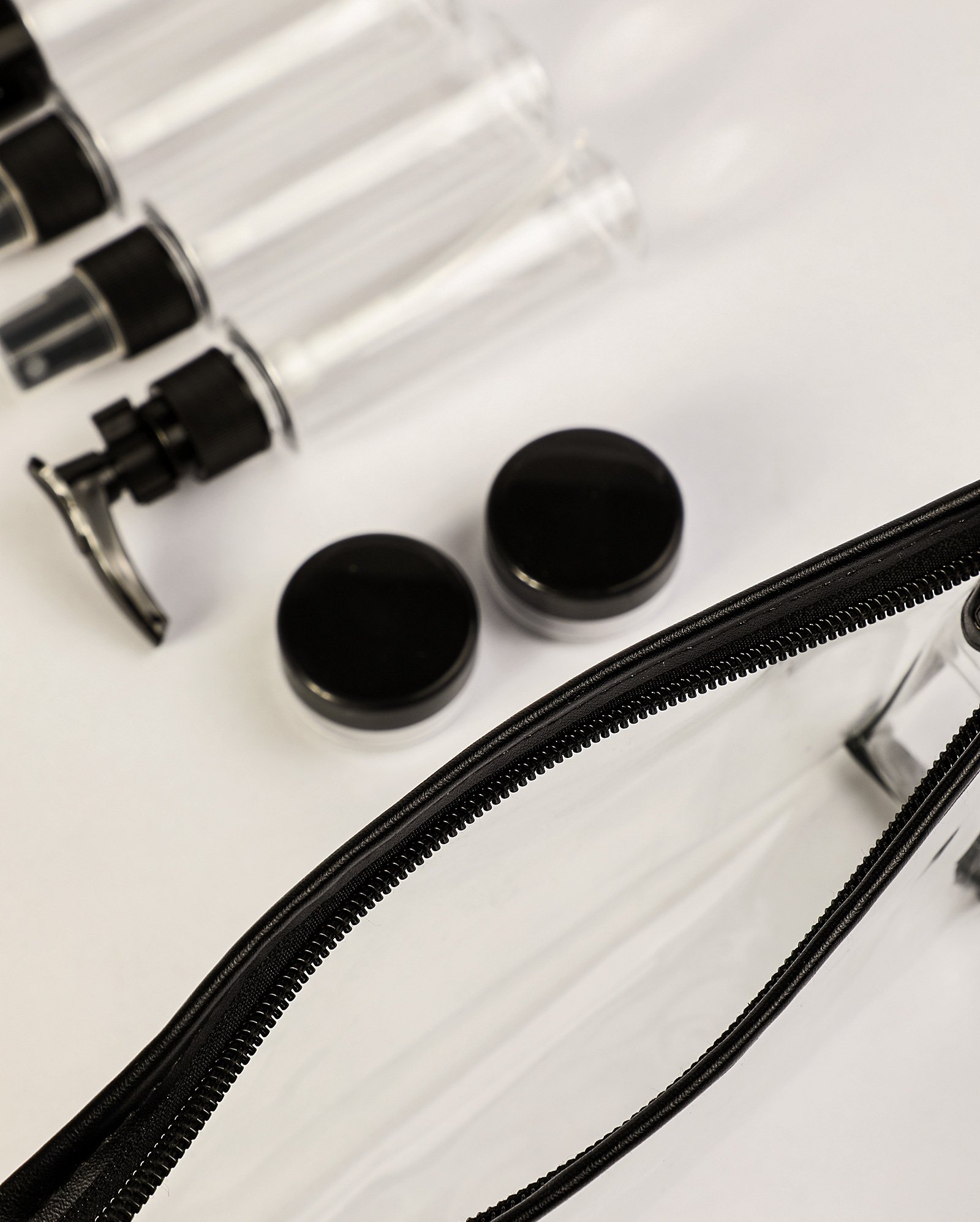 Kit frascos para viagem 10 peças preto | Accessori by Riachuelo