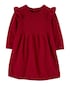 Vestido bebê babados com calcinha vermelho | Carter's