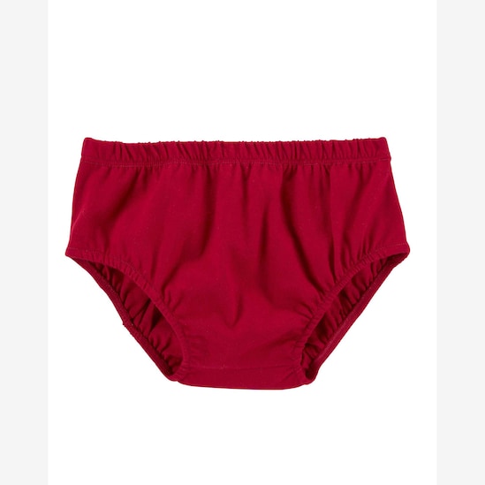 Vestido bebê babados com calcinha vermelho | Carter's