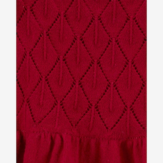Vestido bebê babados com calcinha vermelho | Carter's