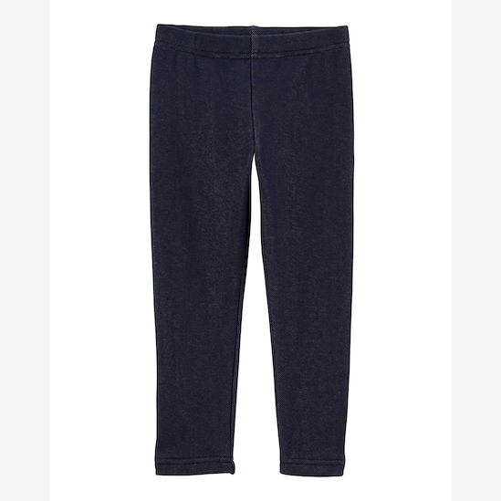 Calça legging infantil denim azul | Carter's