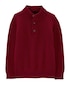 Suéter infantil tricot gola alta com botões vermelho | Carter's