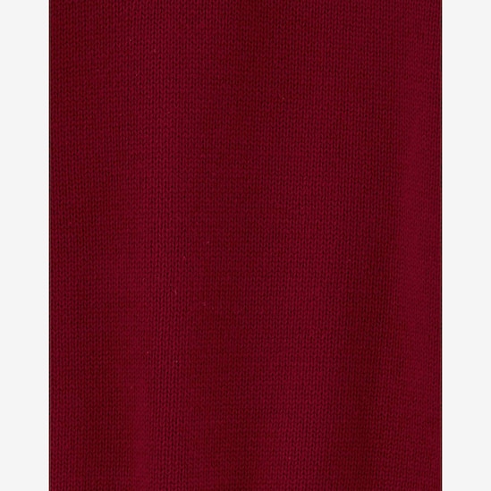Suéter infantil tricot gola alta com botões vermelho | Carter's
