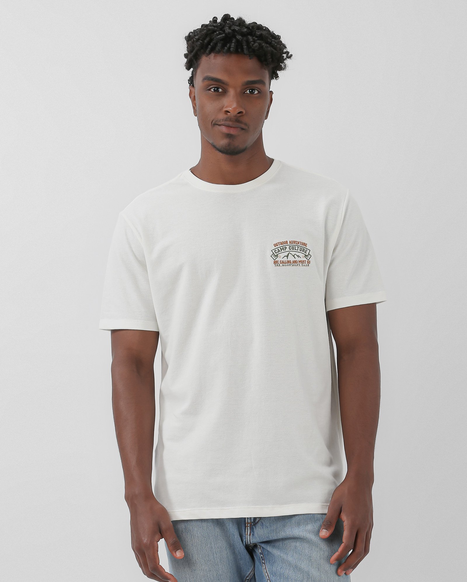 Riachuelo | Camiseta masculina camp culture branca