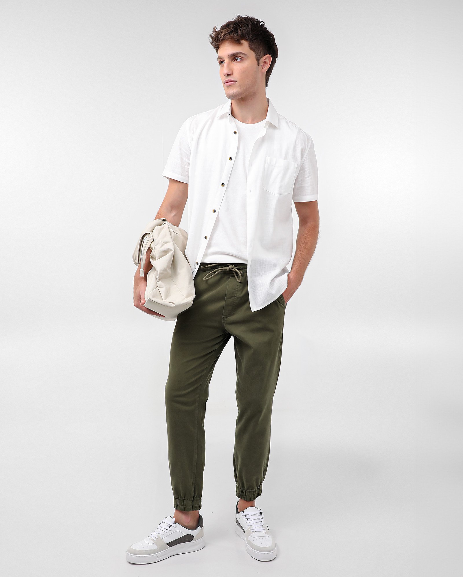 Calça jeans masculina Comfy jogger - Verde Escuro | Pool Jeans