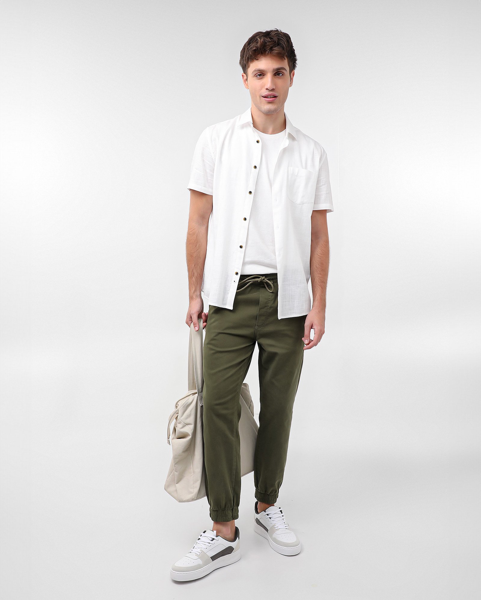 Calça jeans masculina Comfy jogger - Verde Escuro | Pool Jeans