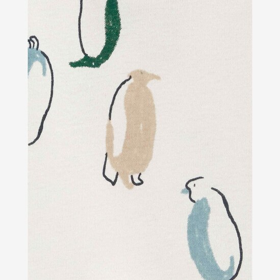Conjunto longo bebê 2 peças pinguim multicor | Carter's