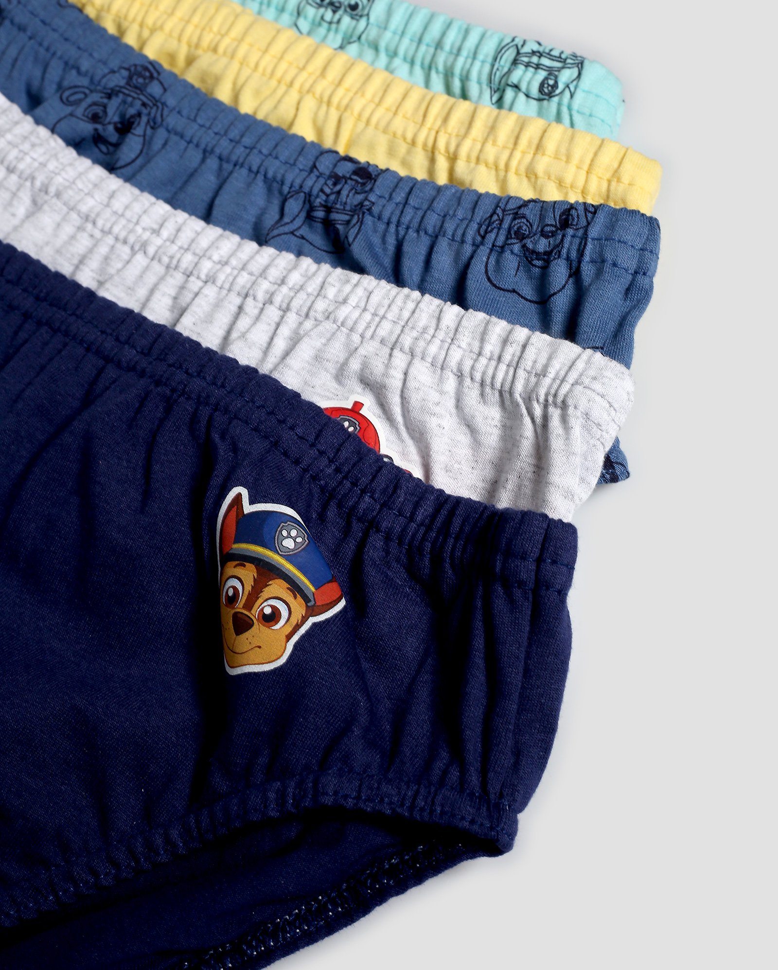 Kit cueca infantil slip 5 peças Patrulha Canina 2-10A multicor | Paramount