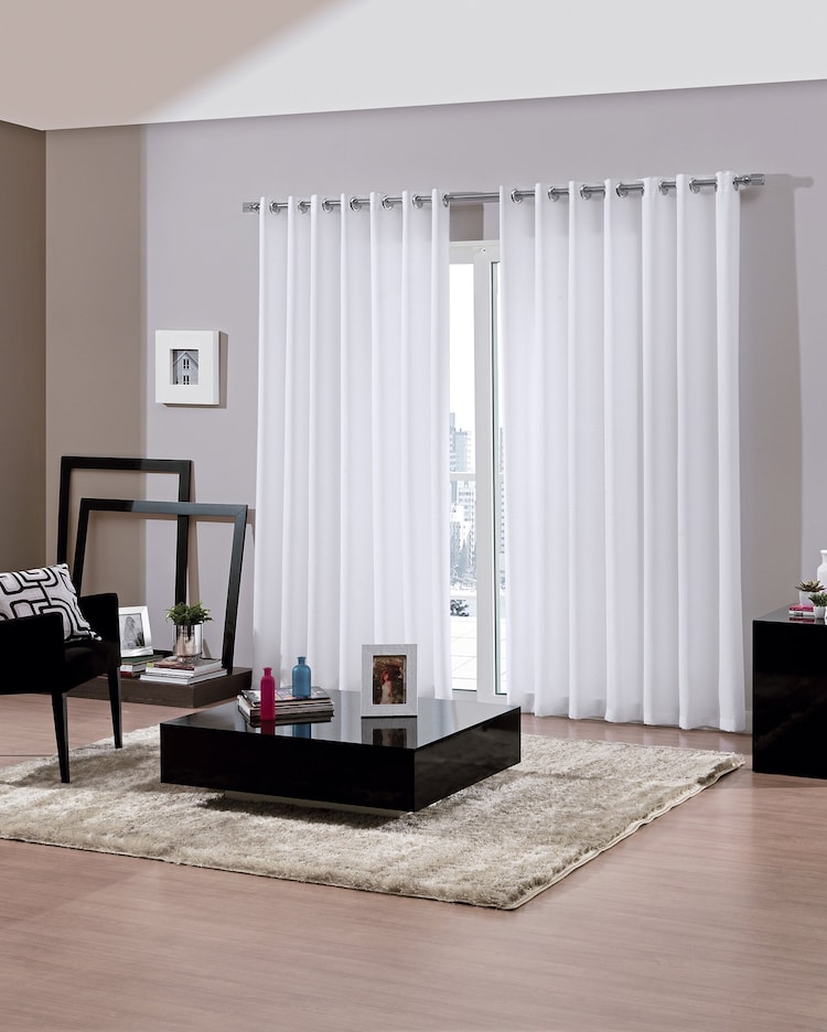 Riachuelo | Cortina duplex Bellin Voil 1,70x3,00m branca | Casa Riachuelo