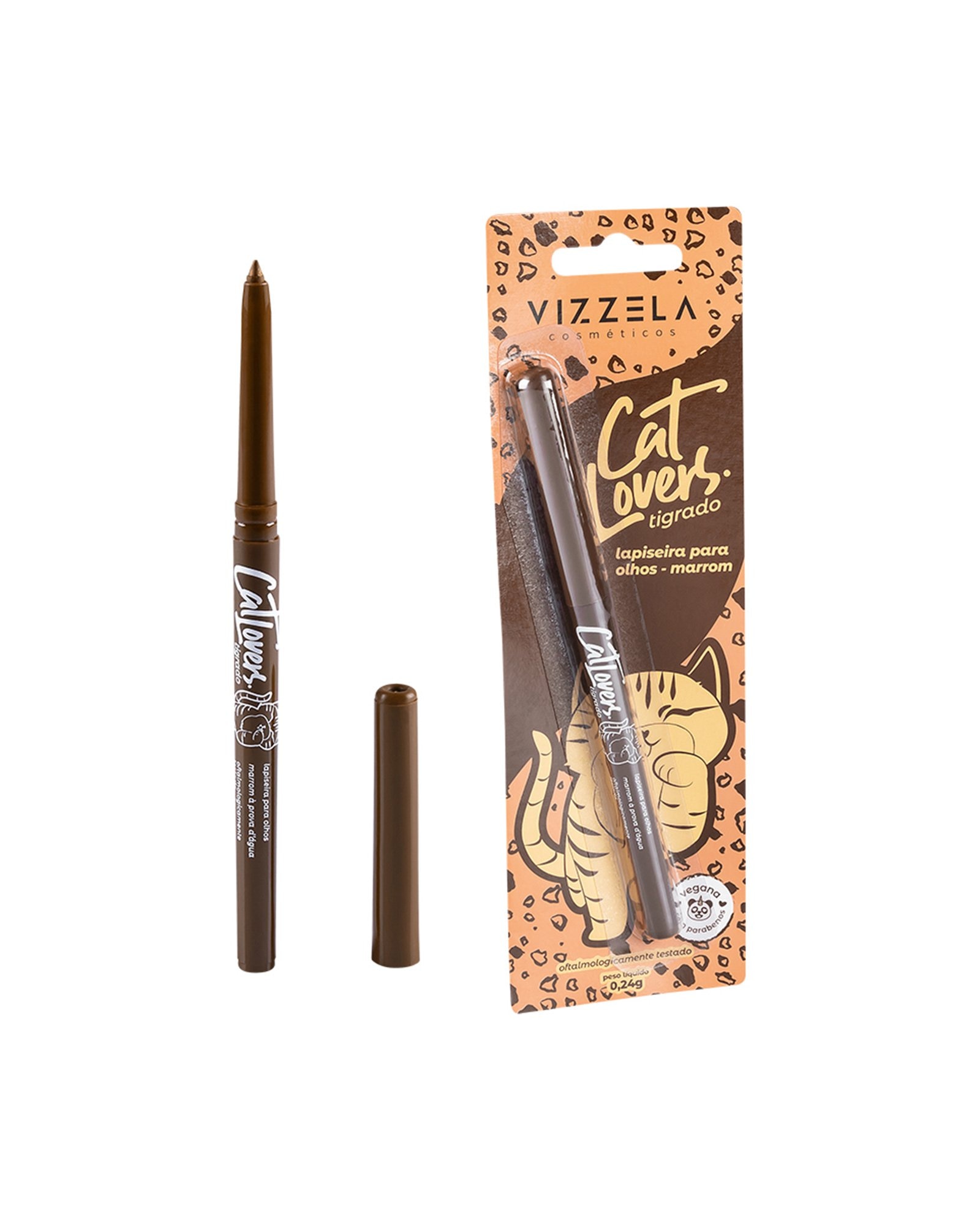 Lapiseira cat lovers marrom | Vizzela Cosméticos