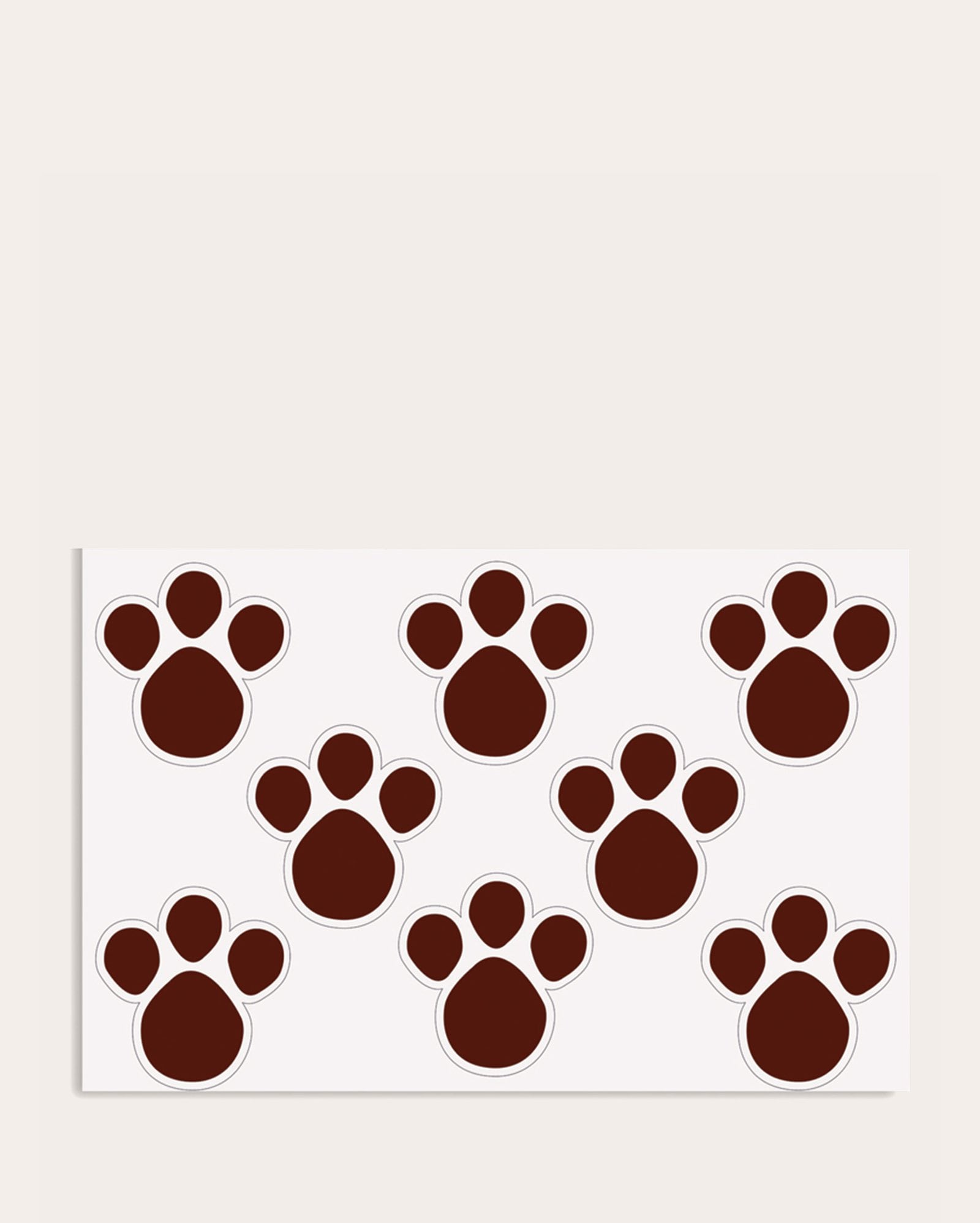 Kit adesivos 16 unidades pegadas de coelho marrom | Cromus