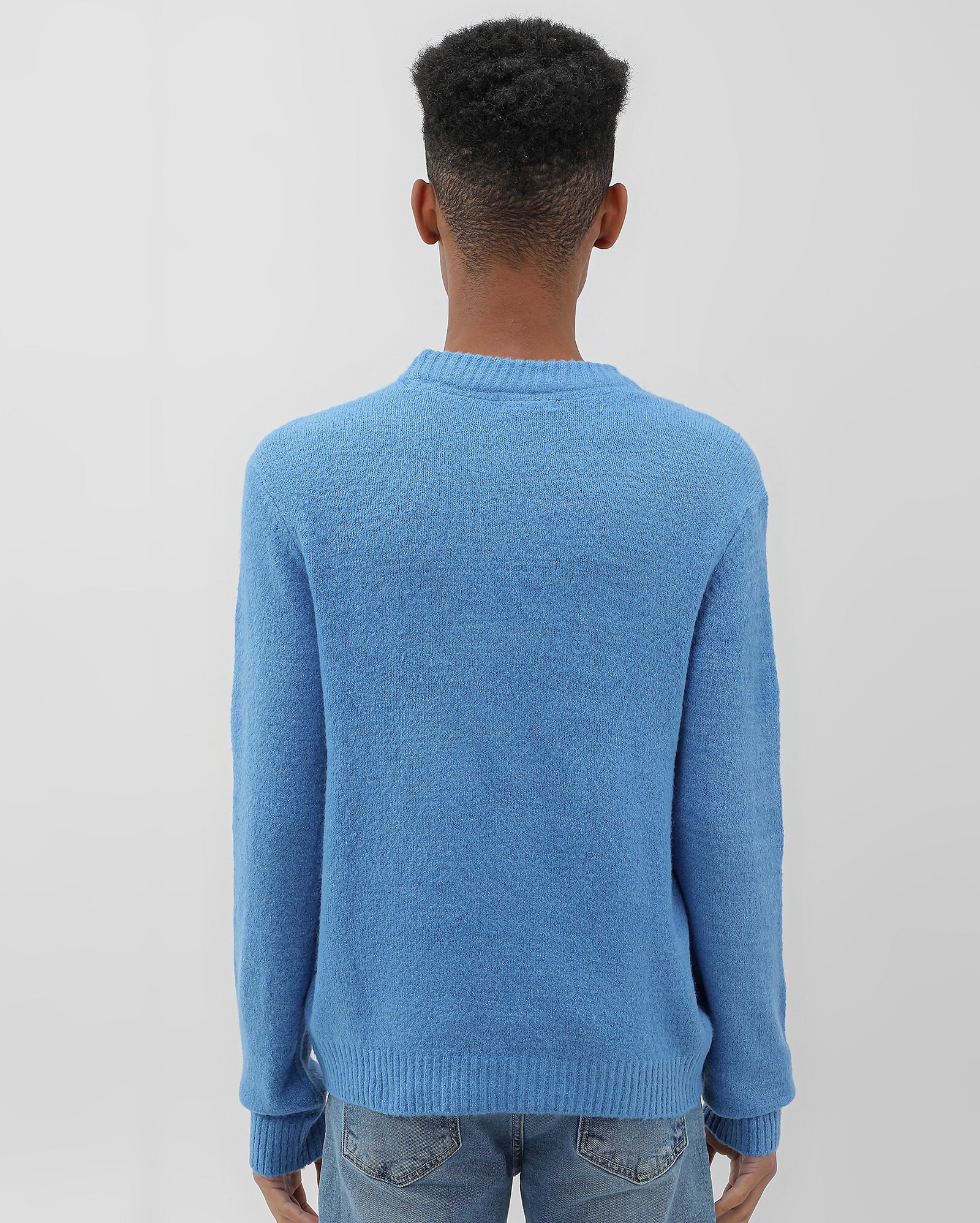 Riachuelo Suéter juvenil em tricot azul Y C by Riachuelo