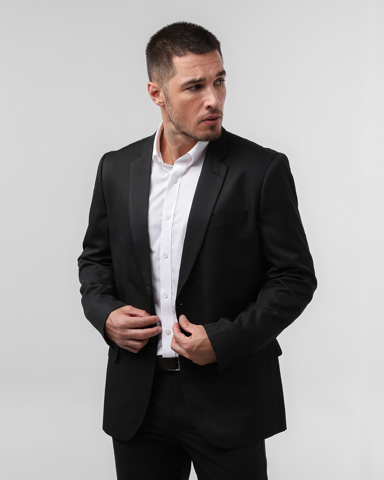 Blazer masculino slim alfaiatado com ombreiras - Preto | Original by Riachuelo