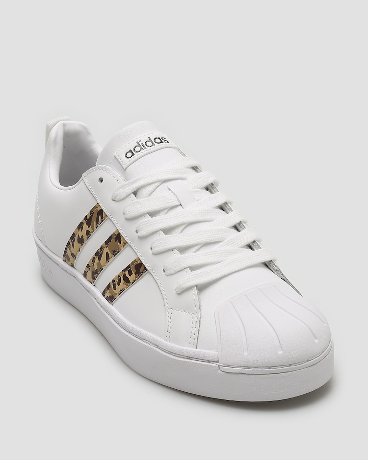 Riachuelo Tênis feminino Streetcheck onça branco Adidas