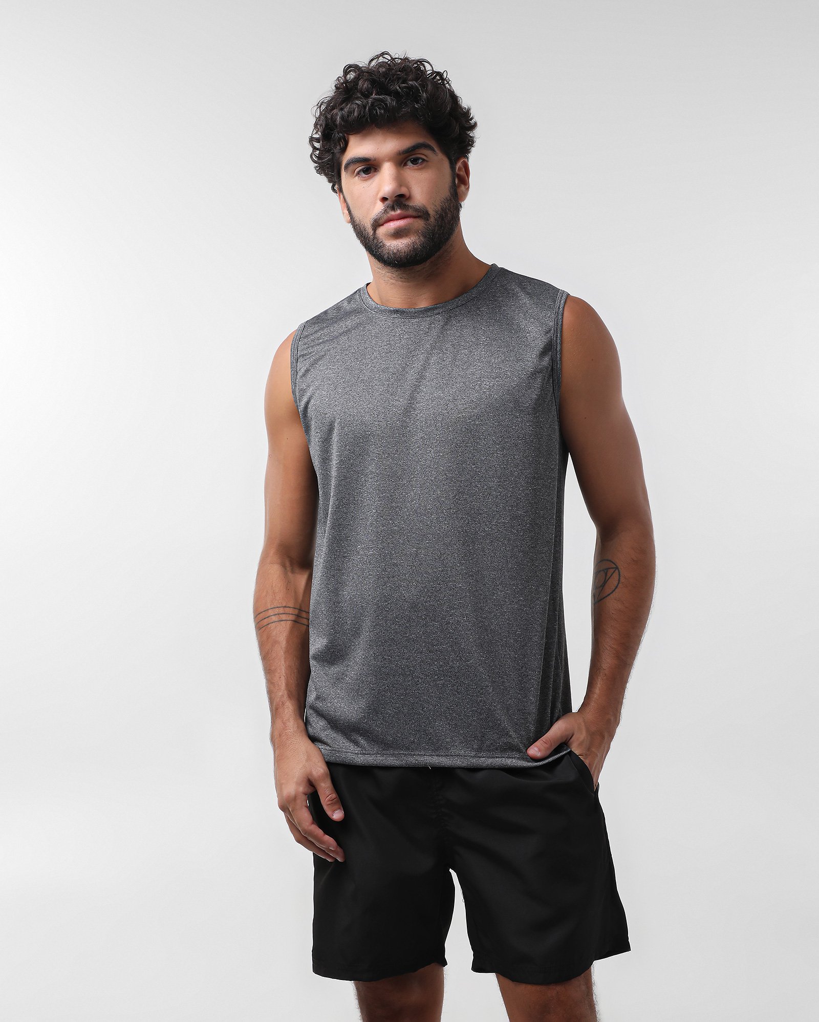 Bermuda esportiva masculina tradicional - Preto | BodyWork by Riachuelo