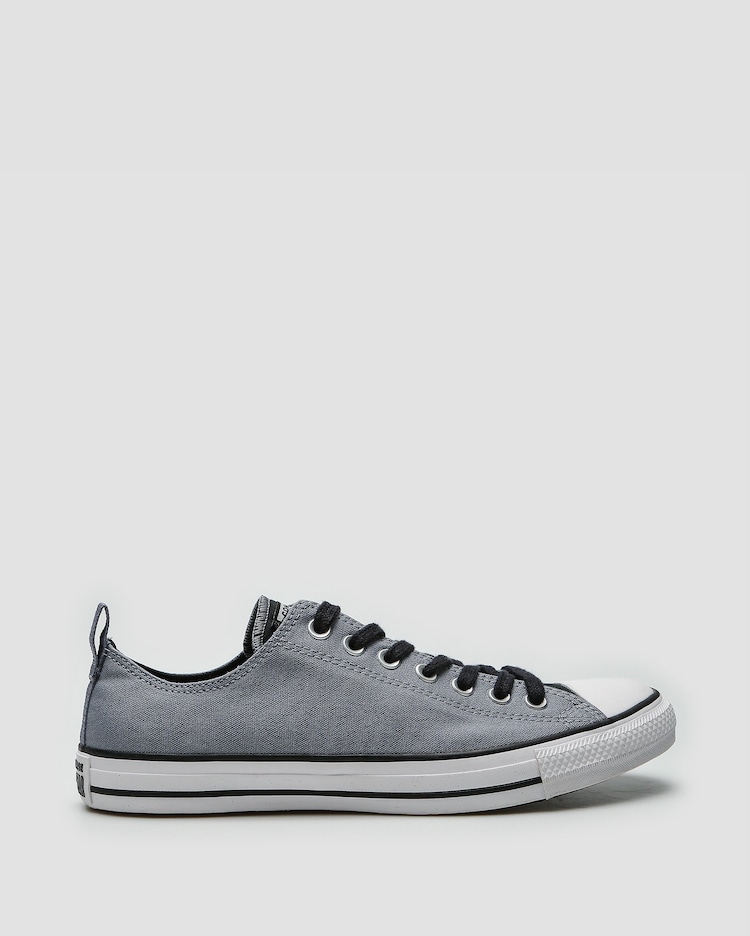 Riachuelo Tênis masculino cano baixo Chuck Taylor cinza