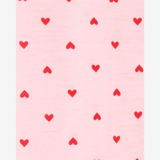 Pijama curto infantil americano de corações rosa | Carter's
