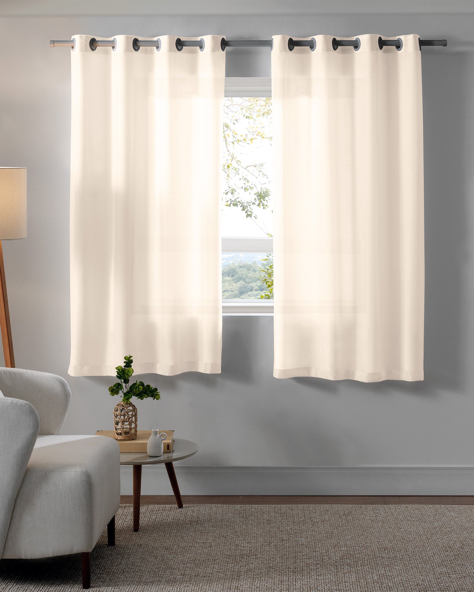 Cortina blackout Voil 1,60x2,40m - Bege | Casa Riachuelo