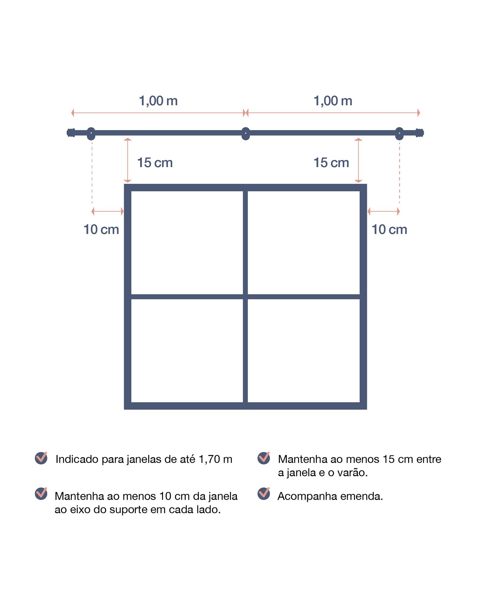 Kit varão Eco Europa 19mmx2m - Cinza Escuro | Casa Riachuelo