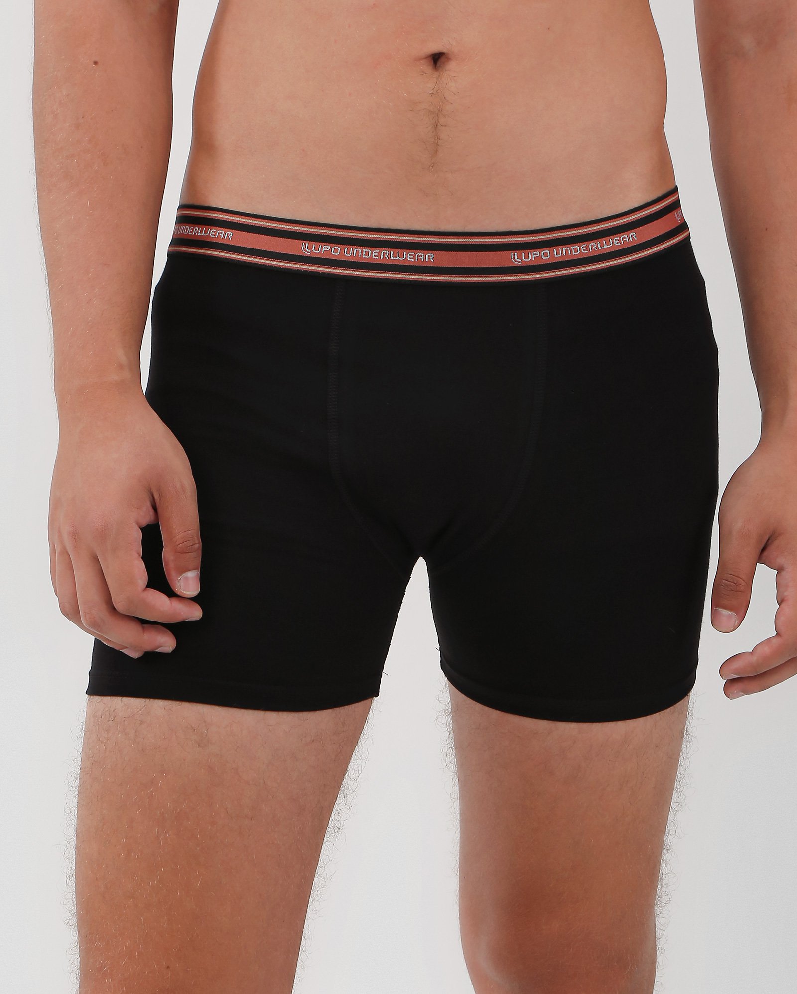 Kit cueca boxer 2 peças com listras preto | Lupo
