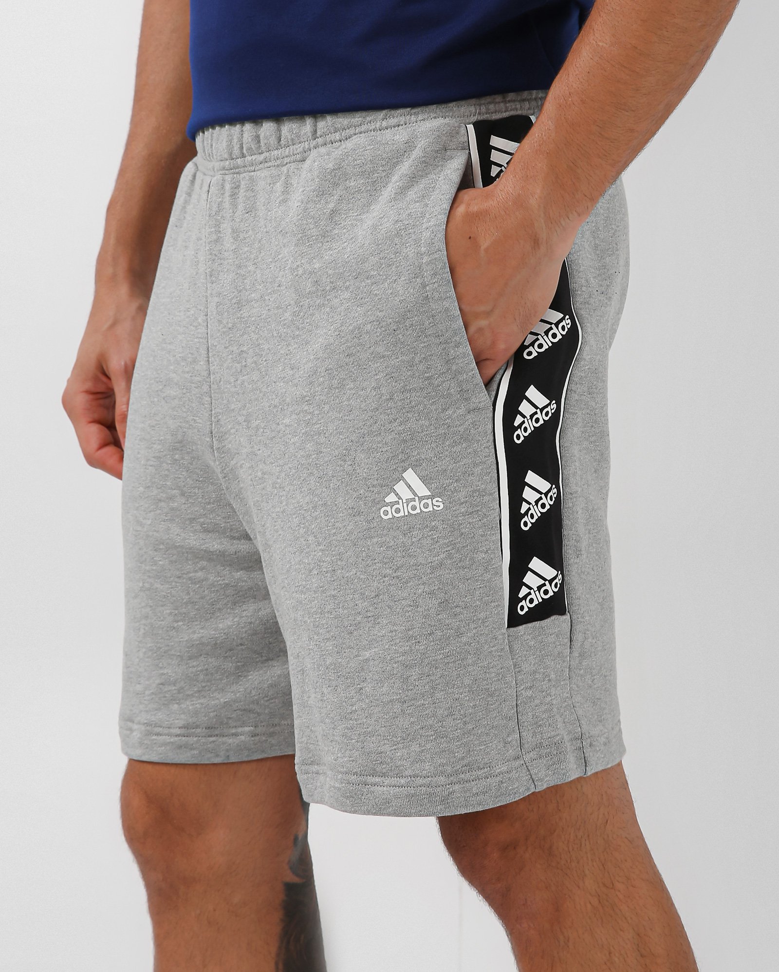 Riachuelo | Bermuda de moletom masculina Brandlove IC6820 cinza