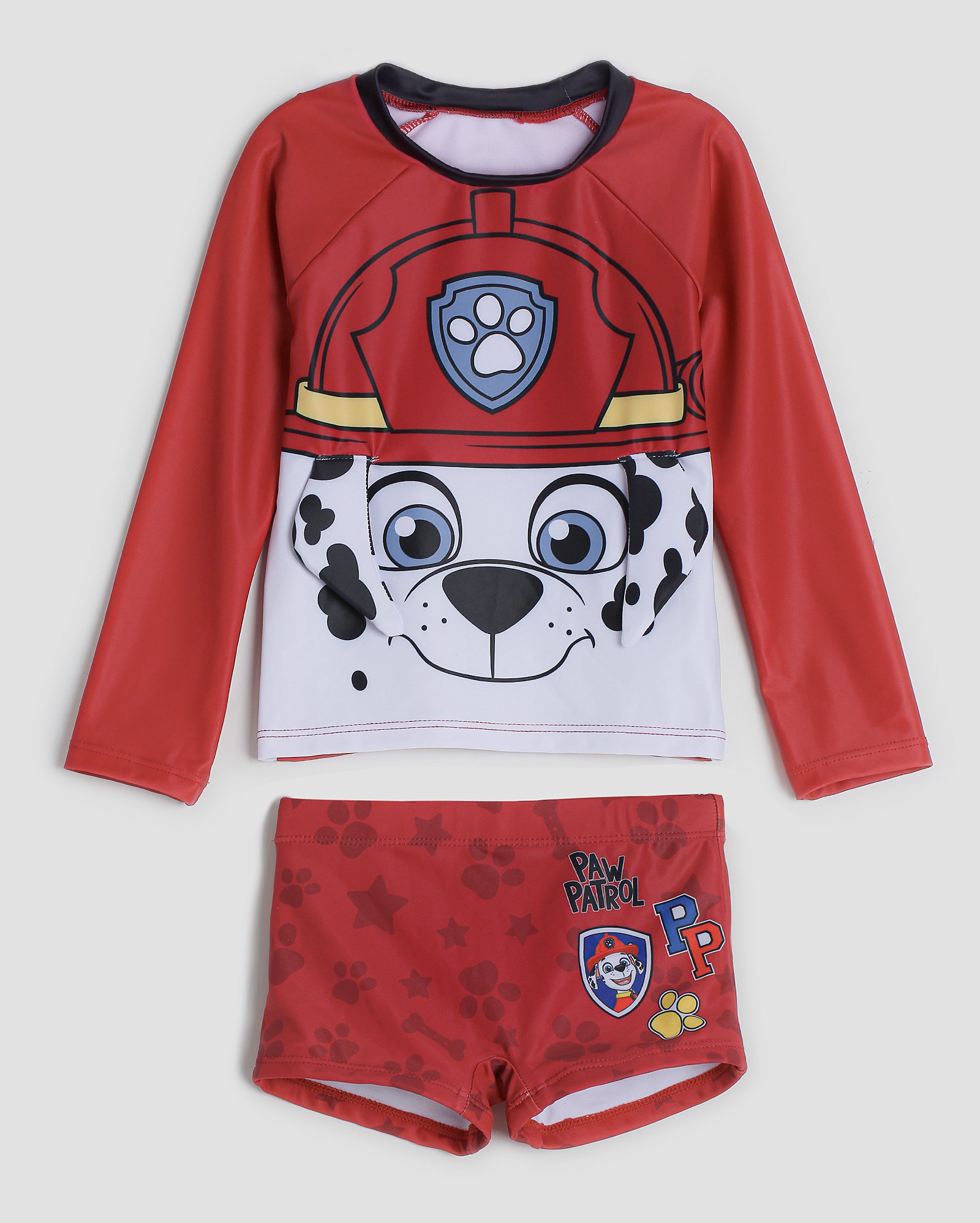 Kit camiseta e sunga infantil Patrulha Canina vermelha | Nickelodeon