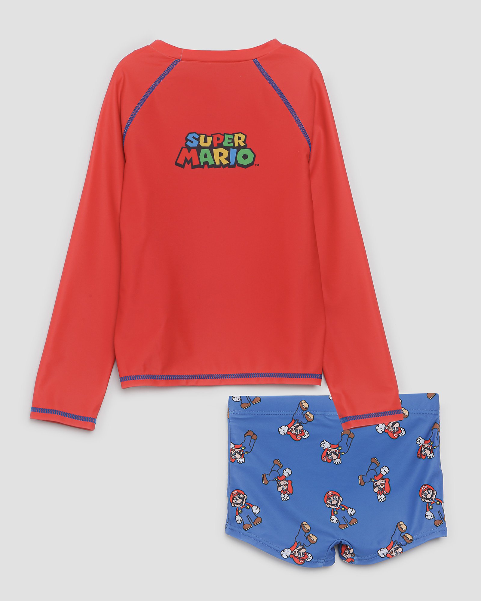 Kit camiseta e sunga Mario Bros multicor | Nintendo