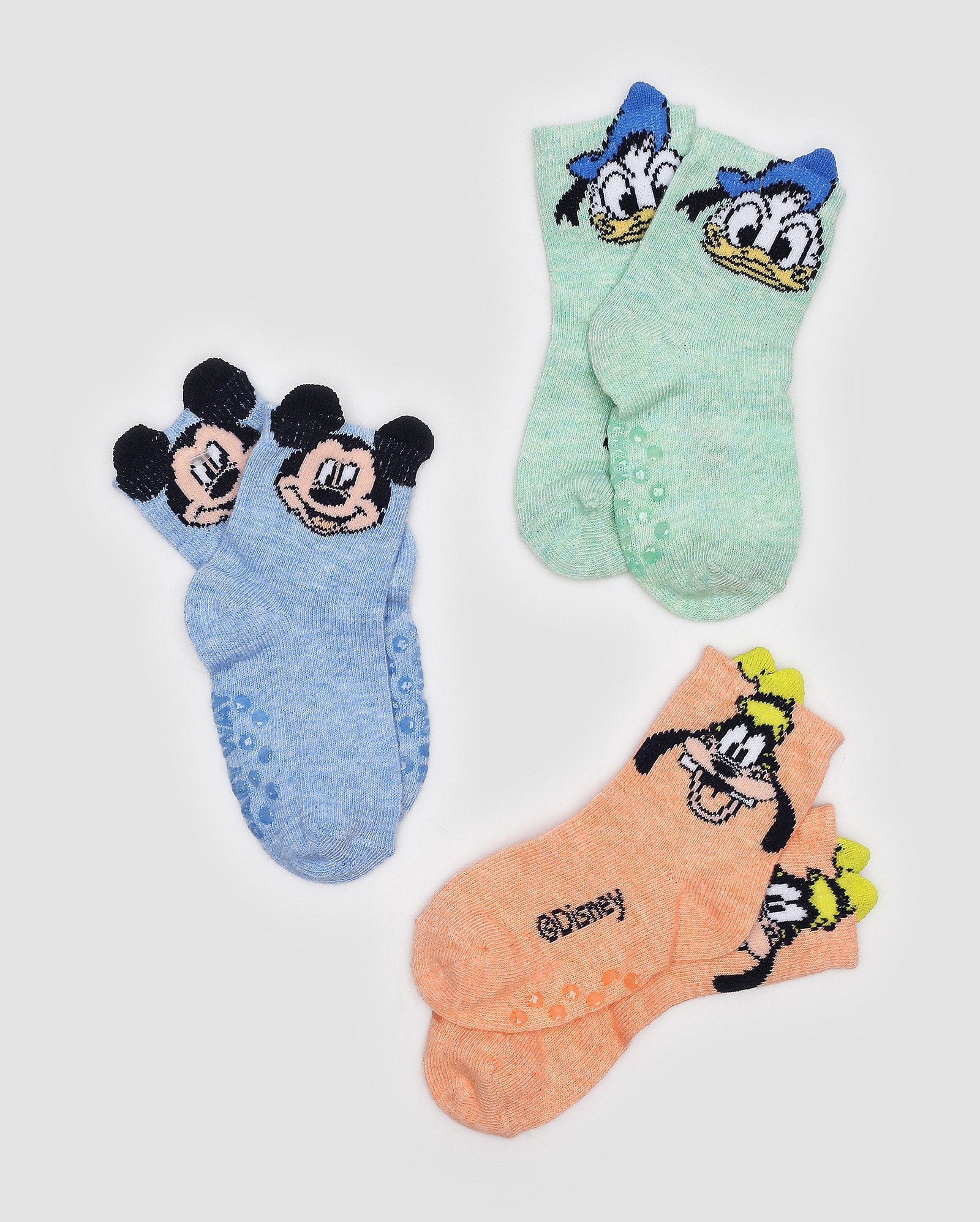 Kit meia bebê 3 pares personagens multicor | Disney