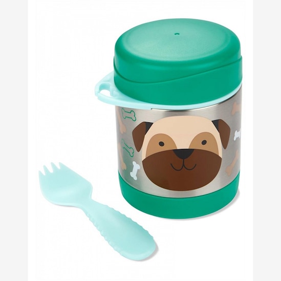 Pote térmico infantil com talher cachorro verde | Skip Hop