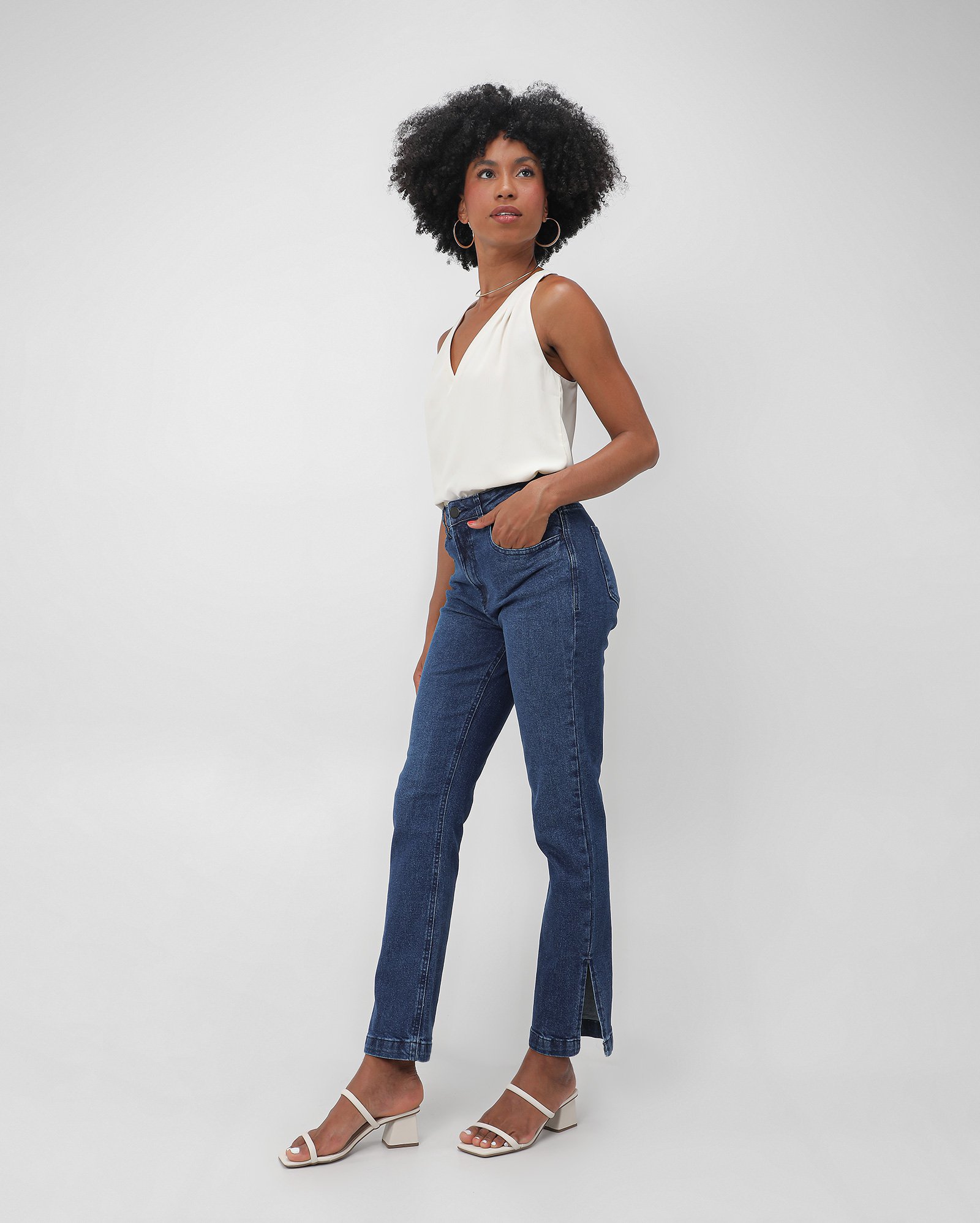 Shop calça jeans de marca famosa feminina Top Sale Black Friday