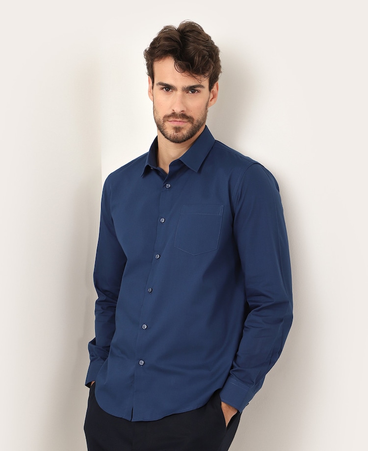 Riachuelo Camisa social masculina regular manga longa com bolso