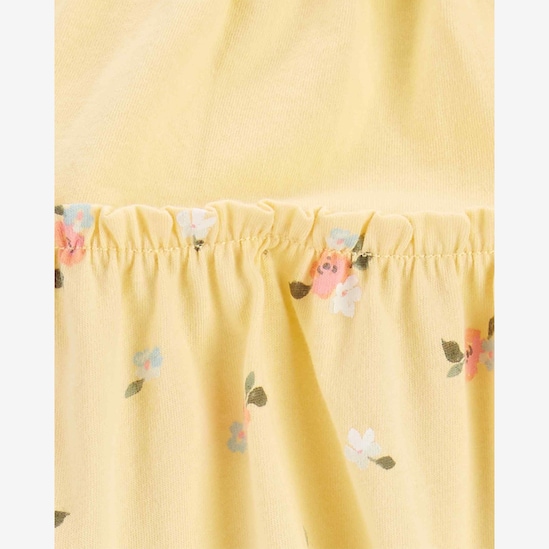 Body bebê com alcinha floral amarelo | Carter's