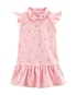 Vestido infantil evasê com flamingos rosa | Carter's