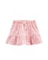 Saia infantil curta evasê com elástico flamingos rosa | Carter's