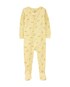 Macacão pijama bebê texturizado flores amarelo | Carter's